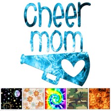 Cheer Mom - Decal Sticker - Multiple Patterns  Sizes - ebn6979