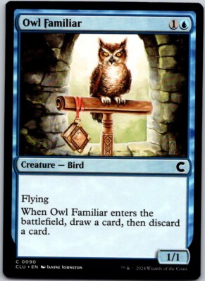 Magic the Gathering Owl Familiar Ravnica: Clue Edition MTG Free Shipping!