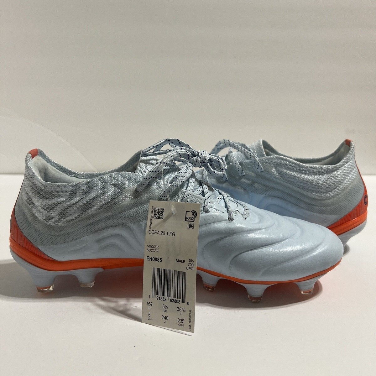 Adidas Copa 20.1 FG Soccer Cleats Men Sz 6/ Women 7.5 Sky