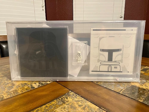 LEGO STAR WARS WHITE BOBA FETT 2010 TOY FAIR CAS 90 NOT AFA SDCC WITH BOOKLET