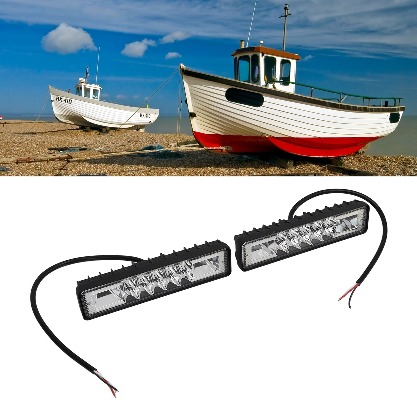 LED Work Light White Yellow Light Color Flexible High Brightness Fog eBay