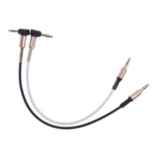 3.5MM Extension Cable 3-pole Male to Male Extender Right Angle Cord Line