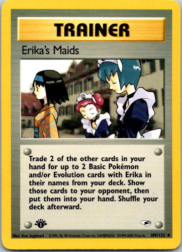 PSA 10 GEM MINT Erika's Vileplume 5/132 HOLO Gym Heroes 1ST