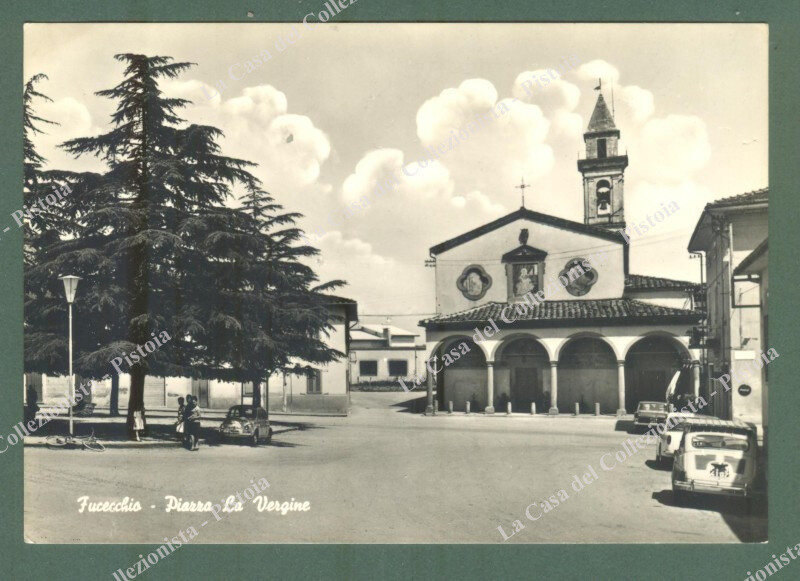 Tuscany. FUCECCHIO. Piazza La Vergine. Vintage postcard, circa 1960