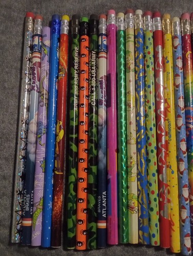250 Vintage & Modern No. 2 Wooden Pencils Advertising, Toppers Unused NOS - Picture 19 of 22