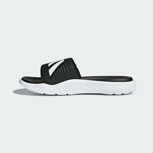 ADIDAS ALPHABOUNCE SLIDE SANDALS BLACK 
