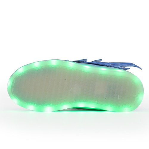 Kids RGB Sneakers LED Light Up Shoes USB Flashing Wing Sneakers for Toddler Kids - Picture 53 of 66