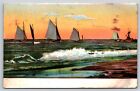 1906 Sailboats Boats Postcard