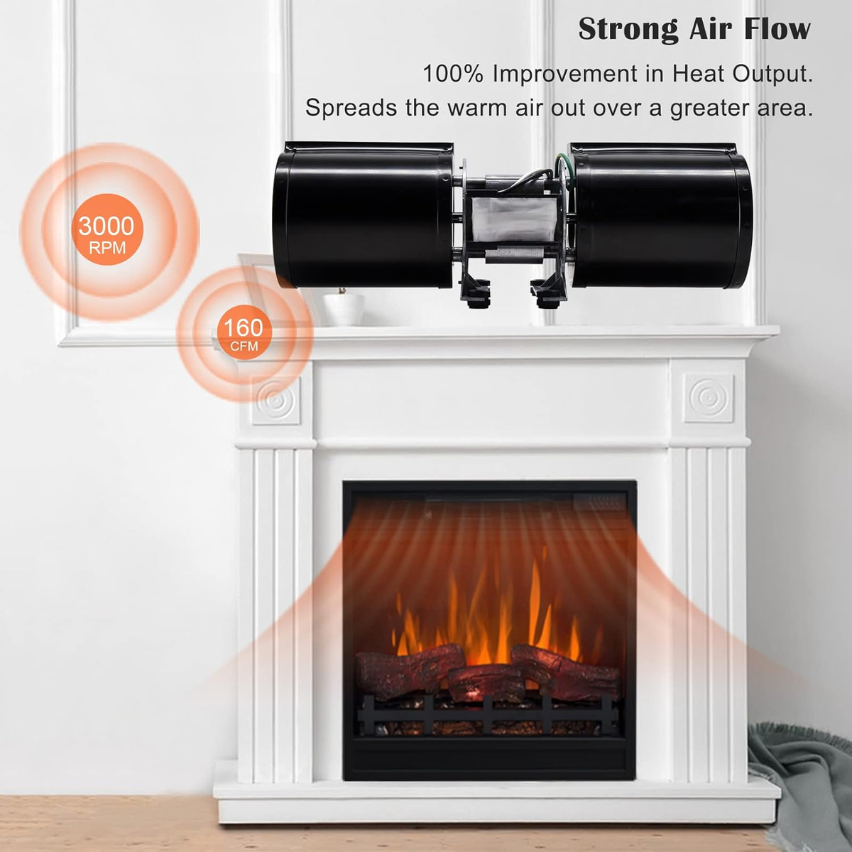 GFK160 GFK-160A Fireplace Blower Fan Kit for Quadrafire, Heat N