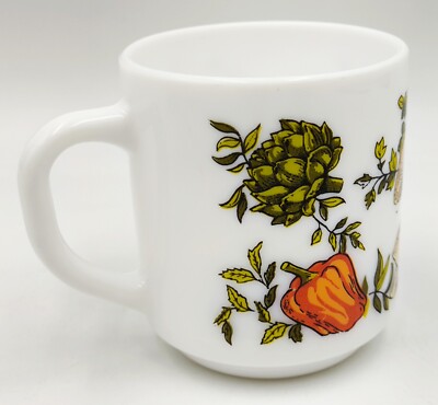 Arcopal France Tasse Sammler Becher Kaffeetasse Gemüse Pilz Paprika Artischocke