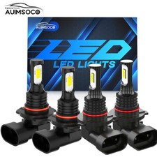 LED Headlights 9005 9006 For GMC Sierra Chevy Silverado 1500 1995 1996 1997-2006