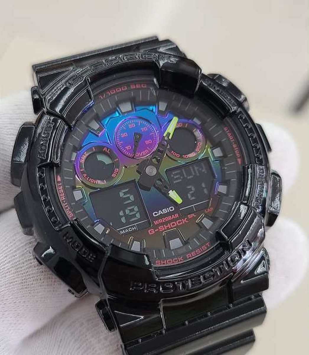 Used) CASIO GA-100RGB-1AJF G SHOCK Virtual Rainbow Gamer Good