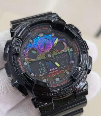 Used) CASIO GA-100RGB-1AJF G SHOCK Virtual Rainbow Gamer Good