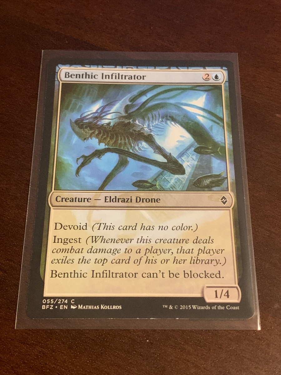 mtg ingest cards Magic the Gathering Battle for Zendikar Benthic Infiltrator