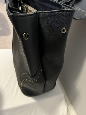 NWT Revive Vintage backpack, black vegan leather with studded tassel details NWT Revive Vintage Black Vegan Studded Backpack With Tassel  main image 2