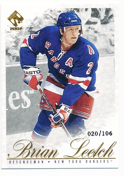 ■NHL Brian Leetch　ブライアン・リーチ Mirror Blue BRIAN LEETCH 2002 PACIFIC PRIVATE STOCK #62 SP NEW YORK