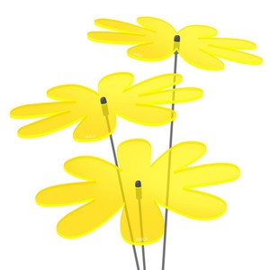 6 Stück SUNPLAY Sonnenfänger Ø20cm Suncatcher Gartenstecker Blumen Farbmix