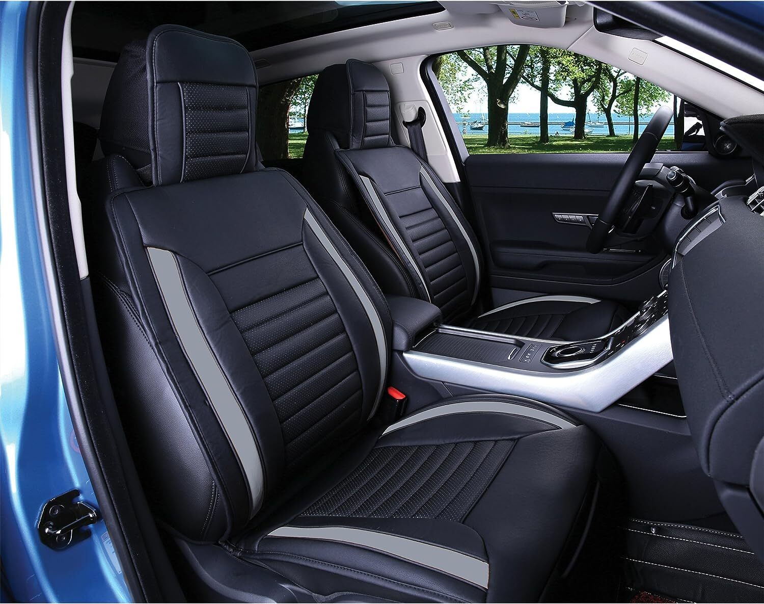 (2) Masque 63054 Gray Luxury Series Universal Seat Covers (PAIR) eBay