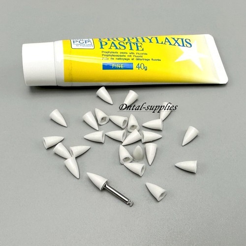 Dental Prophy Paste Regular/Fine Grit Prophylaxis Tooth Polishing Paste+Polisher - Picture 10 of 29