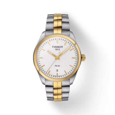 Tissot Quartz Silver Dial Two-Tone Men's Watch T101.410.22.031.00