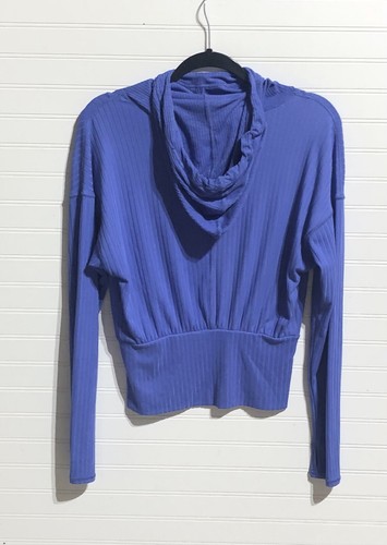FP Movement Lässiger Pullover mit Kapuze und Trichterausschnitt gerippt Oberteil Damen S - Bild 2 von 8