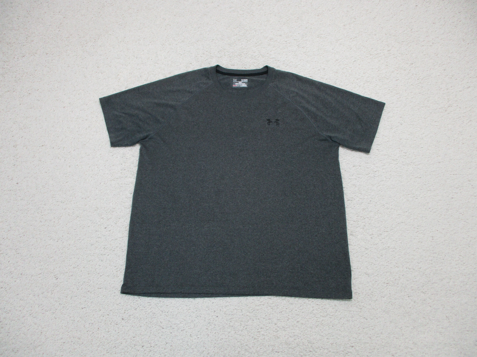 Under Armour Shirt Extra Large Adult Gray Lightweight Loose Athletic Stretch Men