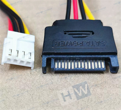 10/Pcs 15Pin Revolution Small 4Pin Hard Disk Power Cable Power Conversion Line