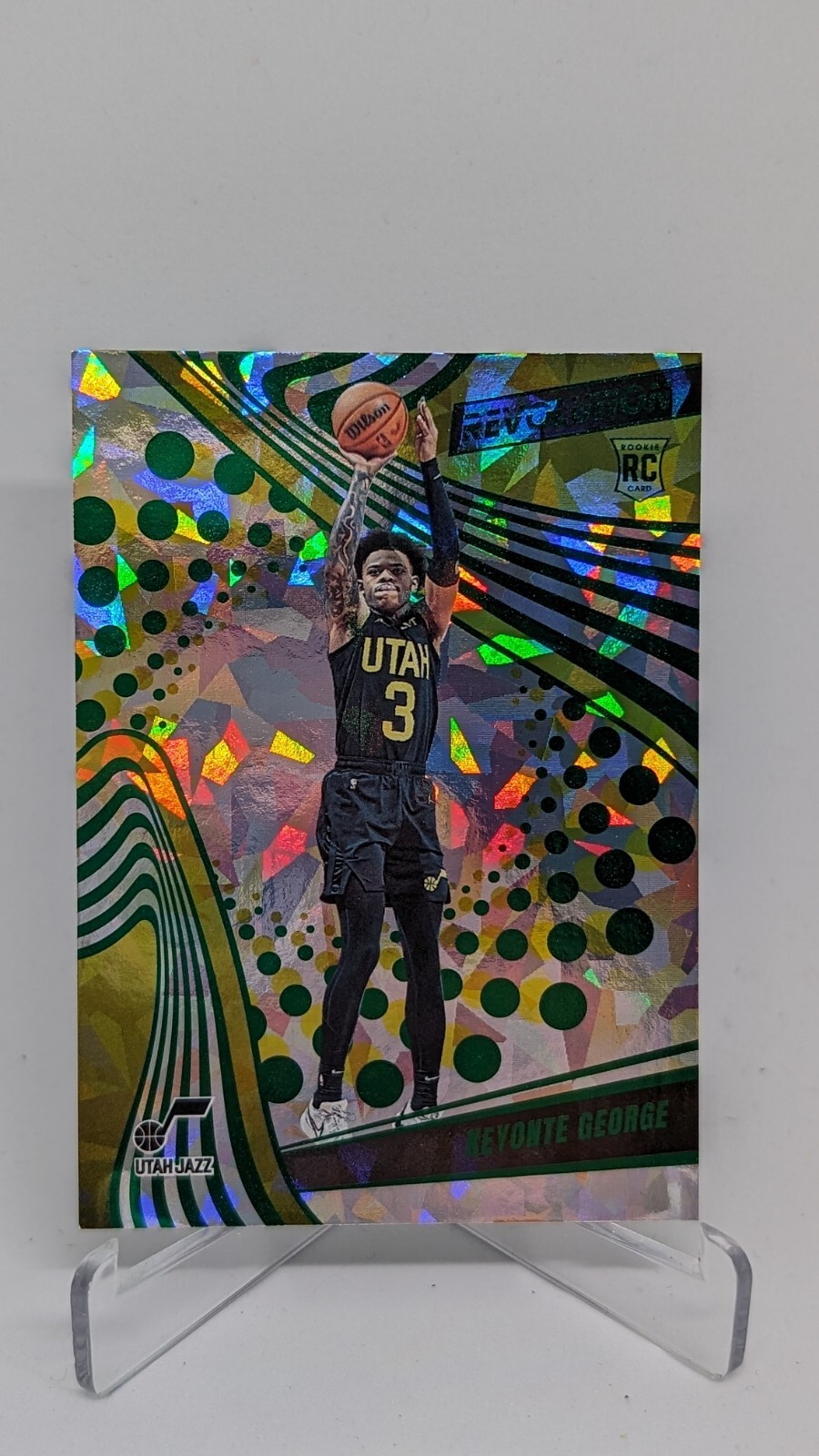Keyonte George 2023-24 Panini NBA Revolution Chinese New Year Emerald /88 118 RC