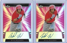 2019 Leaf Metal Draft WILL WILSON Pink Prismatic Auto RC /20 Giants