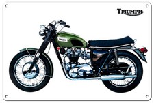 Vintage Style Metal Sign Triumph Motorcycle A Classic British Motorcycle 12x18