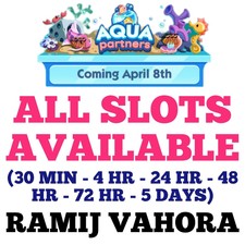 ALL TYPE OF SLOTS - AQUA PARTNERS (100% GARAN...