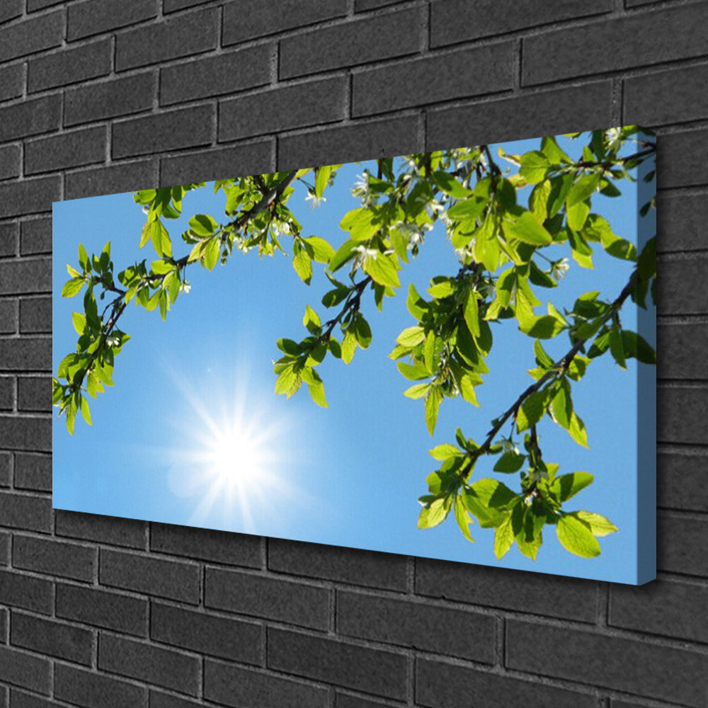 Photo sur toile nature soleil 100x50 cm en haute definition avec chassis en bois