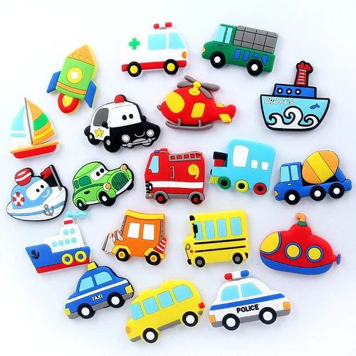 Cute Cartoon 8 Pcs Soft Kids Education Cars Fridge Magnets Whiteboard Sticker - Picture 3 of 7