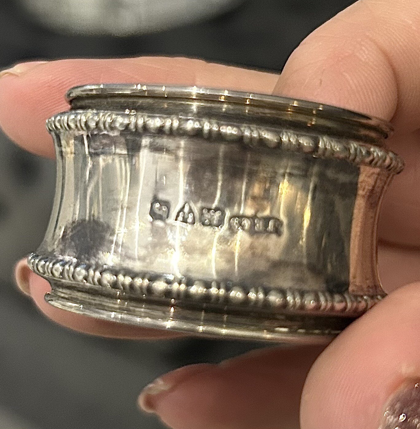 Set Of 6 Finnigans Silver Napkin Rings eBay