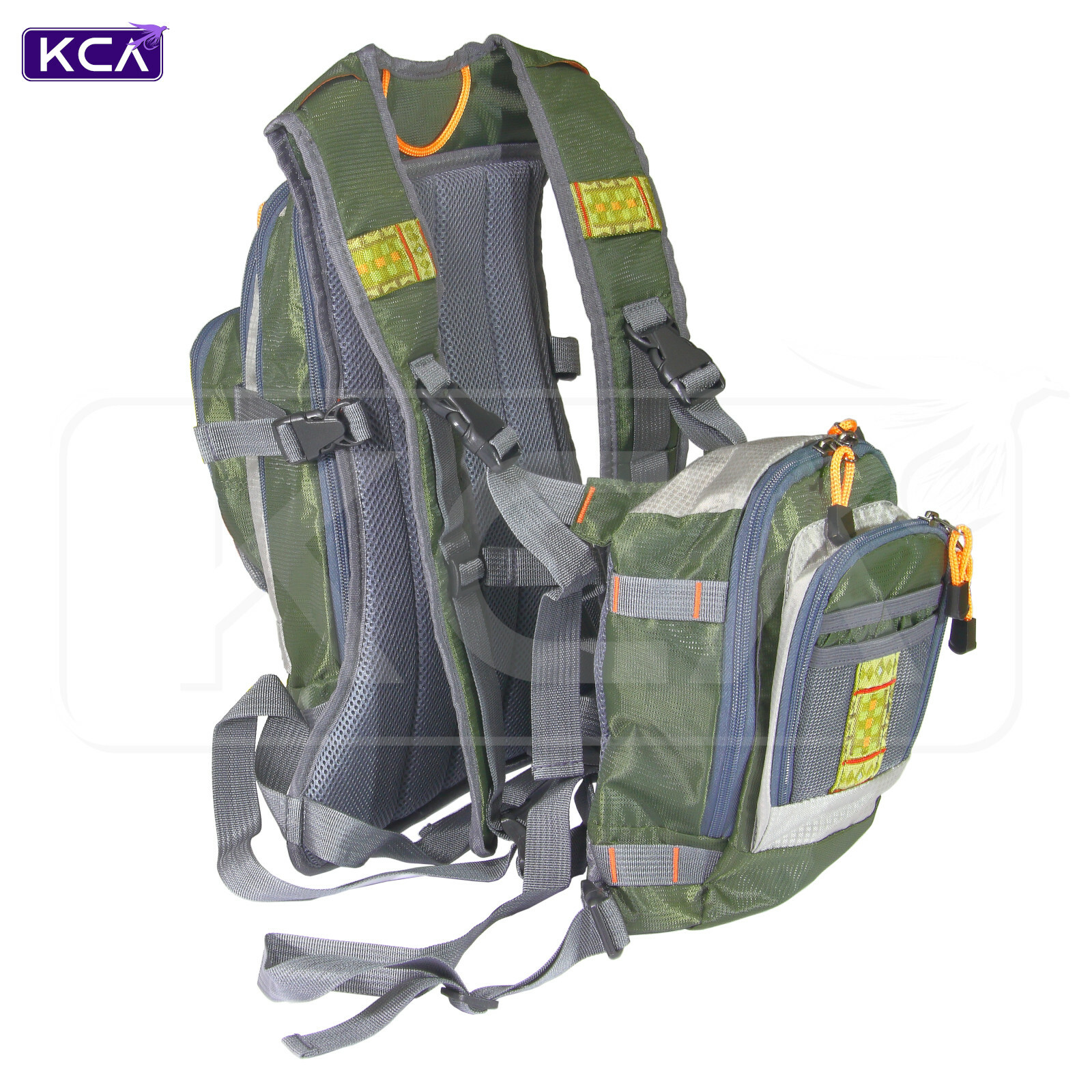 FlyFishing Chest Pack with Backpack, 3in1 Multifunction Fishing Bag