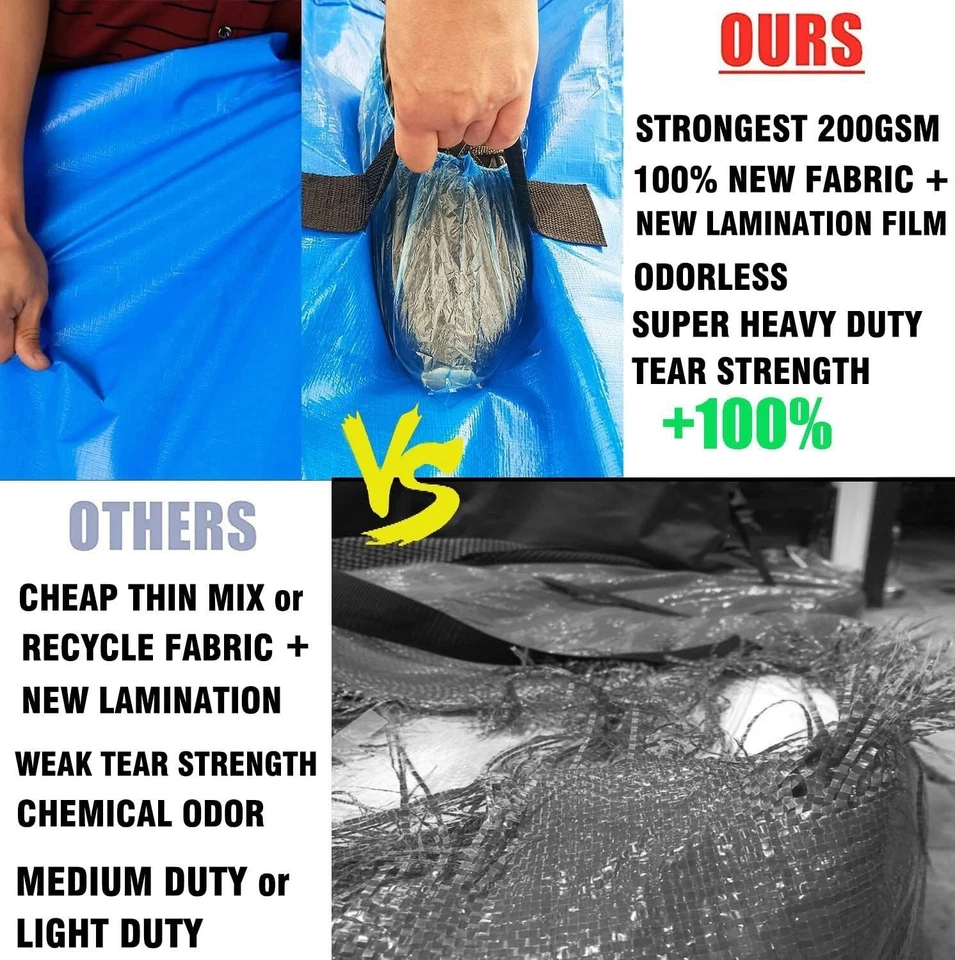 Bolsa Colchon Para Mover Resistente Agua Protector Cama Almacenamiento Queen NUEVO Foto 4 de 4