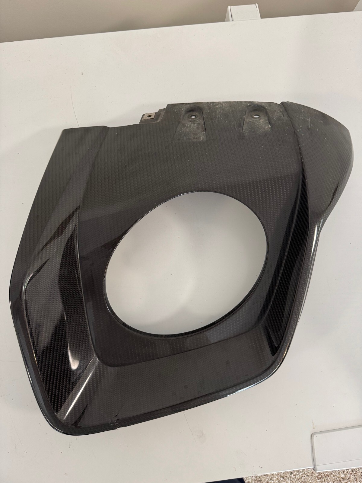 Audi R8 Carbon Fiber Rear Bumper Trim Left Side 4S0-807-881-A OEM – Damaged