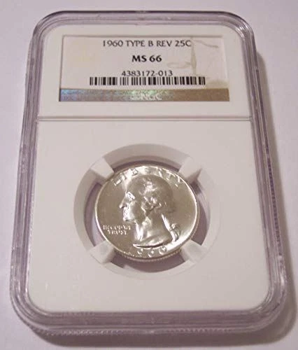 1960 Washington Quarter Type B Reverse Variety FS-901 MS66 NGC