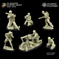 Plastic Platoon US Marines Support Group 1942-1944 Scale 1:32