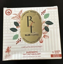 Zermat Be Slim Coffee With L-Carnitine, Reishi And Chaga …. 15 Sachets. Sealed