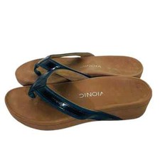 Vionic Tide II Navy Blue Flip Flops size 9