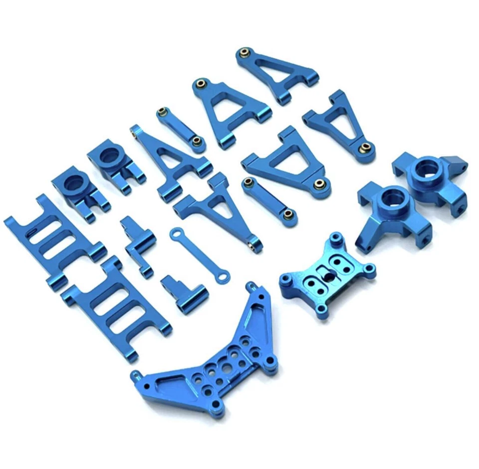 For MJX 1/14 14301 14302 14303 Alloy suspension arm/ steering/ Shock bracket Kit - Image 2 of 4