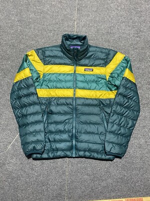 Patagonia Down Sweater Jacket Dark Borealis Green Mens XS MINT