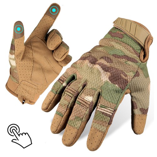 Tactical Gloves Motorbike Gloves Touch Screen Full Finger Combat Gloves Military - Picture 9 of 15
