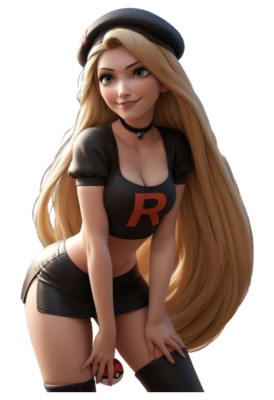 2020 Team Rocket Trainer Sticker, Waterproof, Laminated, Waifu, Sexy