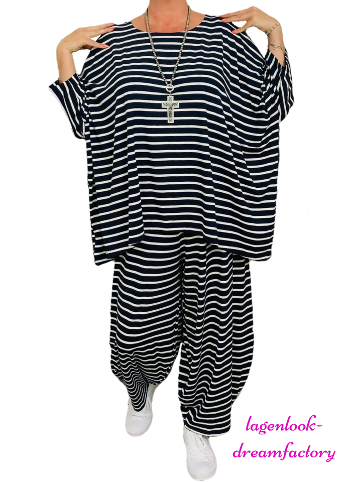 Tunique Oversize Lagenlook My Obsession - Tailles 46 à 58 - Vert Bouteille - Manches 3/4 - Viscose/élasthanne - Neuf Avec étiquettes