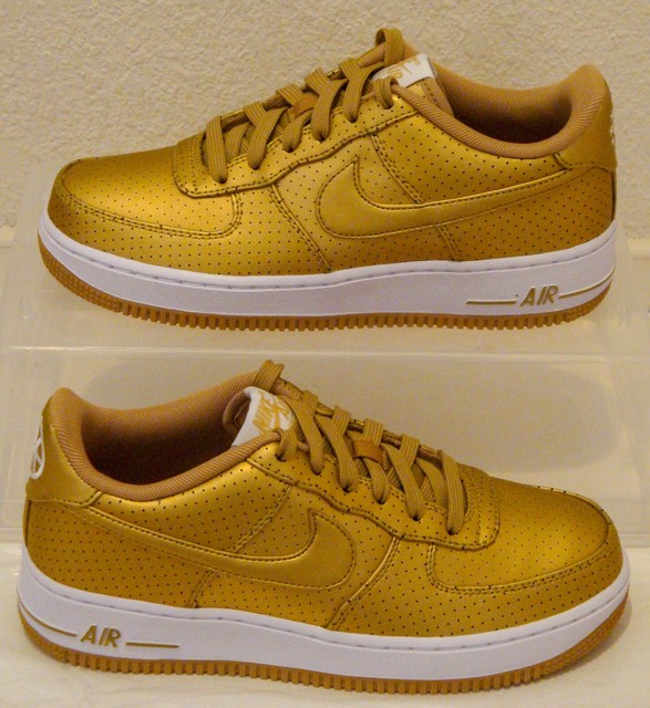 New Nike Air Force 1 LV8 GS Metallic Gold Youth US Size 7Y UK 6 EUR 40 AF One | eBay