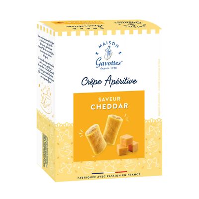 Maison Gavottes - kleine gefüllte Crêpes mit Cheddar Käsefüllung - 3x 110g