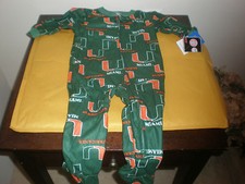 UNIVERSITY MIAMI INFANT BABY CHILD SIZE 18 MONTHS BODYSUIT ONE PIECE