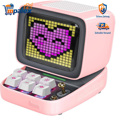 Divoom Ditoo Pixel Art LED Bluetooth Lautsprecher 256 LED Panel Partylicht Smart